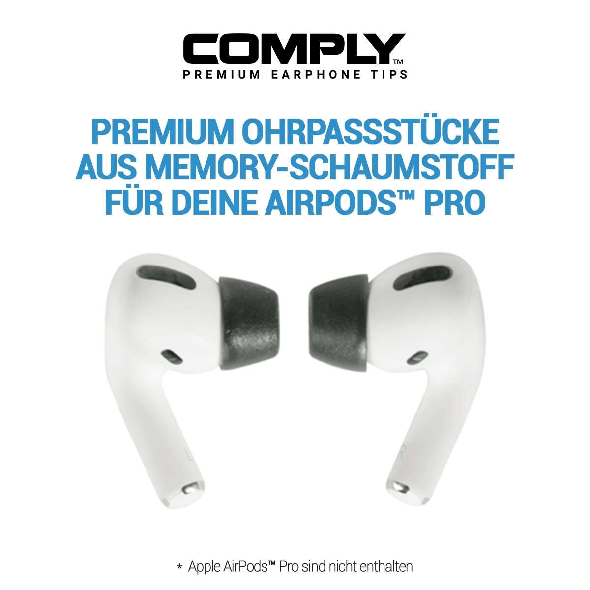 Apple Airpods Pro Gen 1&2 - schwarz, klein (S)